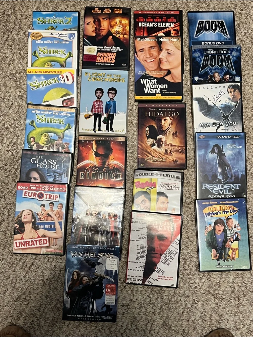 Assorted DVD Movie Collection - Mixed Titles (Black) $ 5 each.